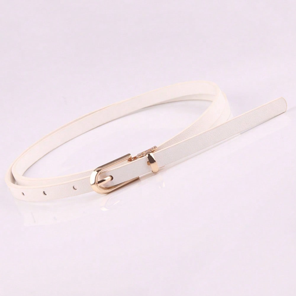 New Multi-color Decorative Dress Sweater Thin Belt Women's Versatile Pin Buckle Belt