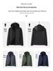 Men's Winter Softshell Jacket with Detachable Hood, Fleece-Lined, Windproof, and Warm - Plus Size Available