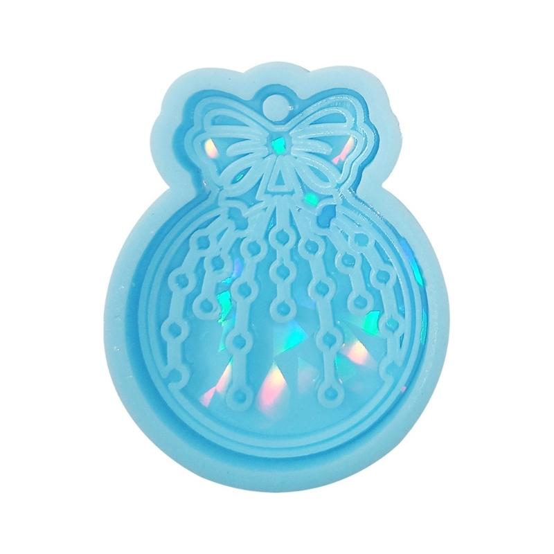 

DIY Light and Shadow Keychain Christmas Silicone Epoxy Mold DIY Ornaments Pendant Crafting Mould for Valentine Gift