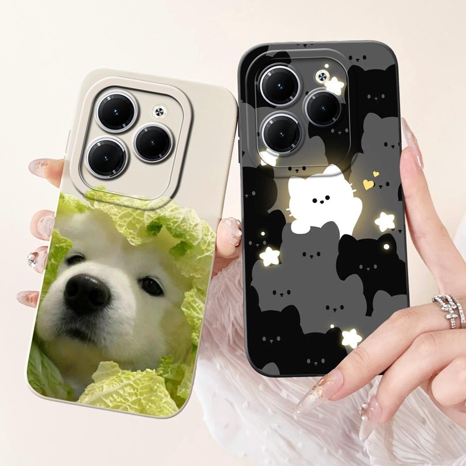 For Tecno Spark 20 Pro Case KJ6 Cute Animals Cartoon Cover Soft TPU Phone Case For Tecno Spark 20C Spark20 Pro Plus Fundas Coque