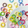 Yogodlns 10/50 Pcs Multiple Colors Metal O Ring Spring Clasp Openable Round Carabiner Keychain Clips DIY Jewelry Buckle Connector Bags Accessories