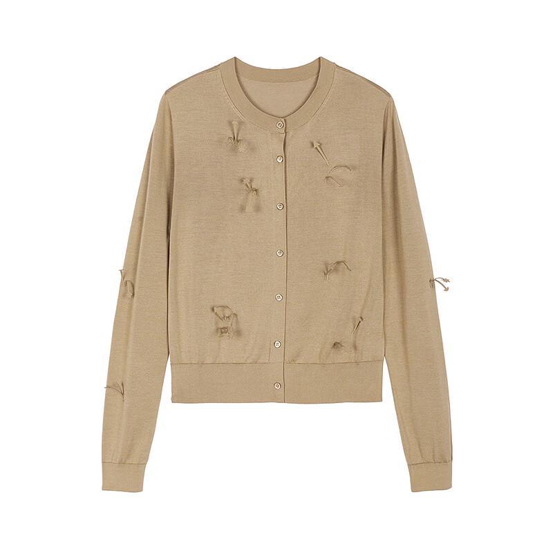 JNBY Spring Silk Blend Knit Cardigan