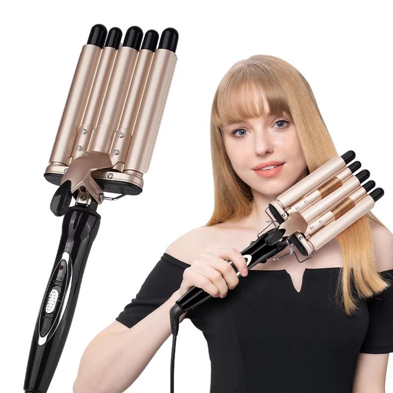 Fast Heating Hair Waver Five Tube Wave Curling Iron Salon and Home Use Custom Logo Ceramic 5 Stick Hair Curler