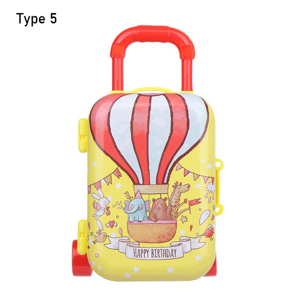Supplies Jewellery Case Candy Box Doll Suitcase Cartoon Animal Mini Toys Trunk Dollhouse Furniture