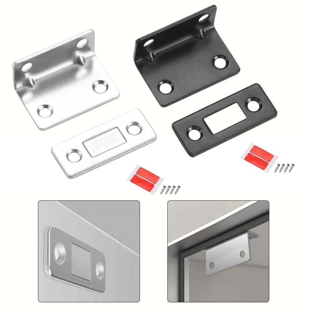 Magnetic Cabinet Catches Magnet Door Stop Ultra-Thin Invisible Door Magnet With Screw For Wardrobe Drawer Furniture Hardware