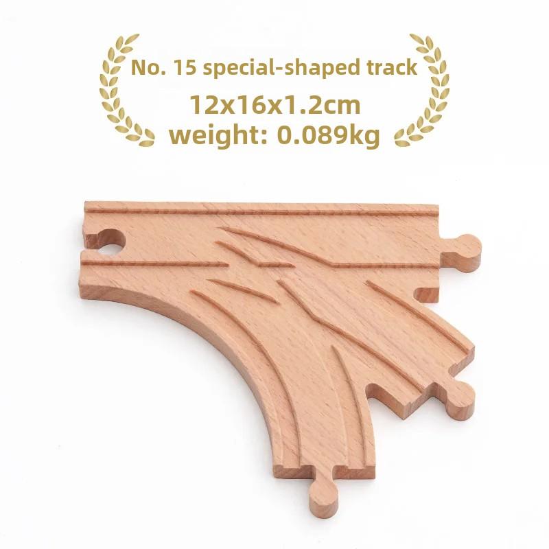 Wooden Small Track Train Toy Children's Set Magnetic Train Bulk Accessories Track K X Track Boy Birthday Toy Gift X10