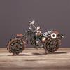 Iron Motorcycle Model Desktop Ornaments Retro Motor Figurine Decoration Metal Motorbike Kids Gifts Home Office Decor Craft