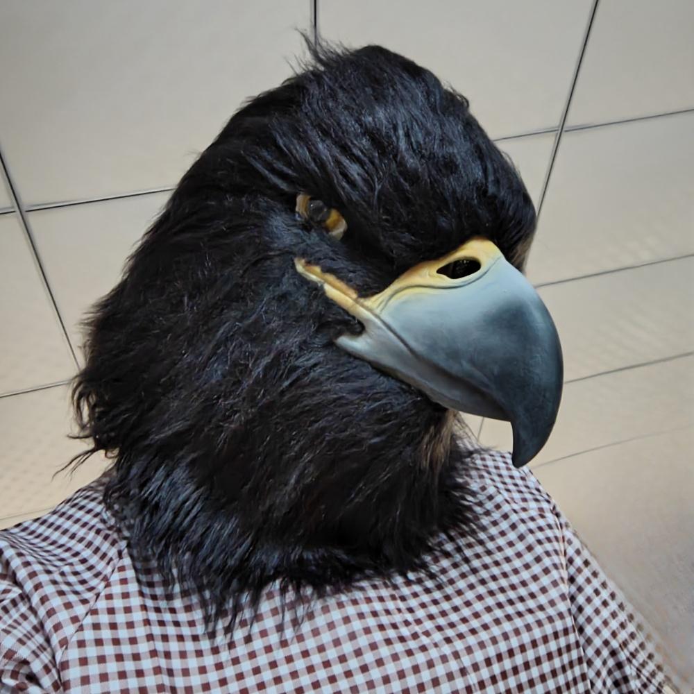 Neue Hawk Maske Adler Vogel Kopfschmuck Halloween Kostüm Party Cosplay Requisiten Adler Masken Party Karneval Festival Dress up Prop
