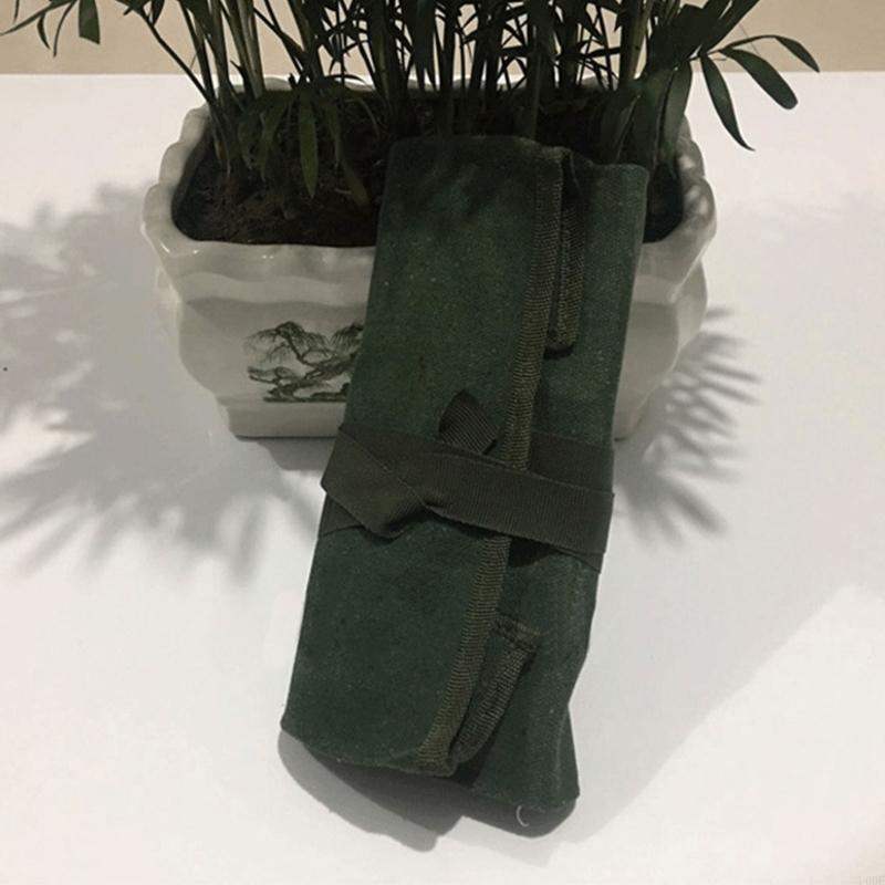

Heavy Duty Canvas Bonsai Tool Roll Storage Bag for w/ 10 Pockets for Garden Port CN