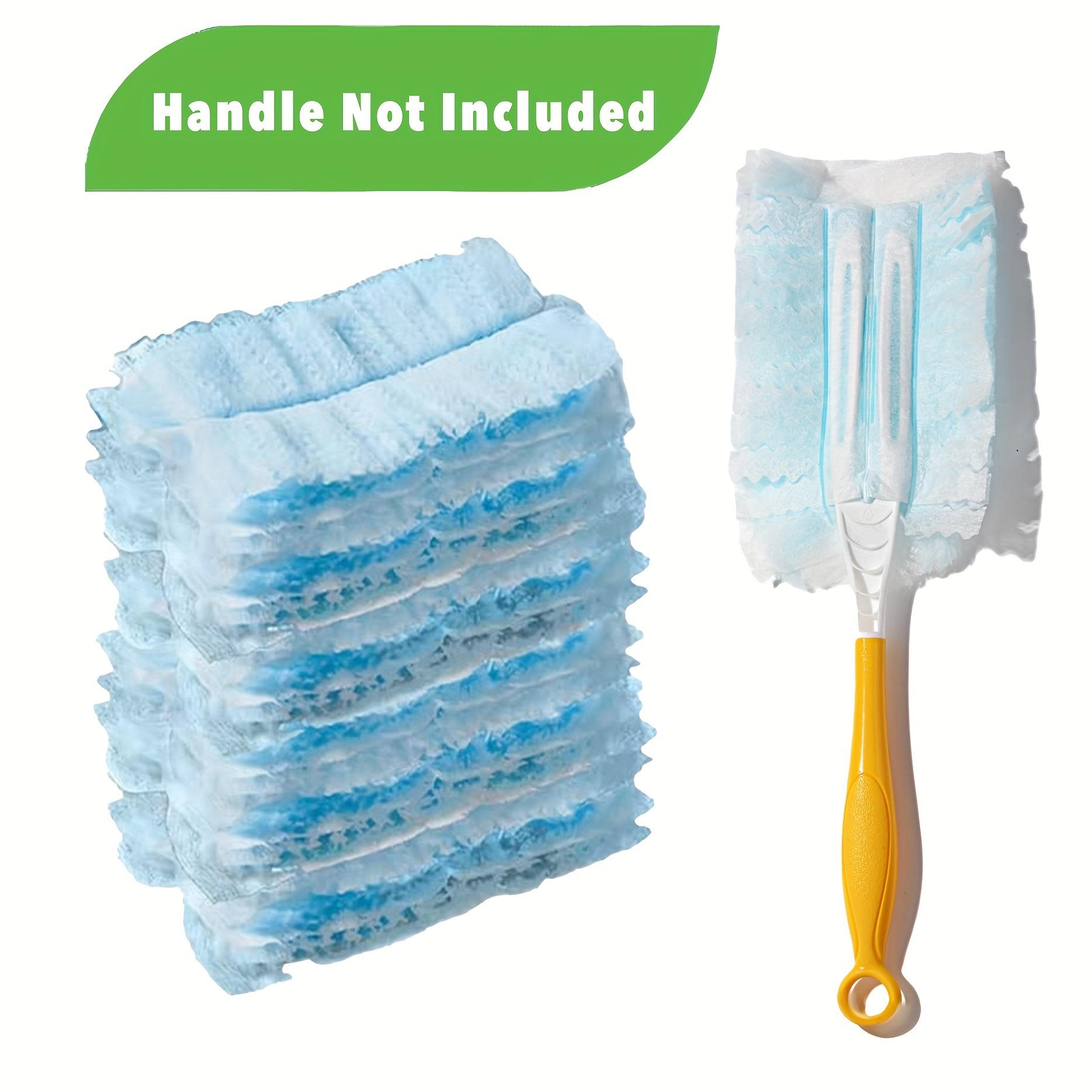 

Disposable Microfiber Dusters 10pcs, Anti-Static Non-Woven Flat-Head Cleaning Wands, Portable Household Dusting Brushes for Home Office Desktop Care 10pc+1handle жёлтый