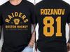 T-shirt Comfort Colors Ilya Rozanov #81 Boston Raiders | T-shirt Ispirata alla Rivalità Accesa Unisex