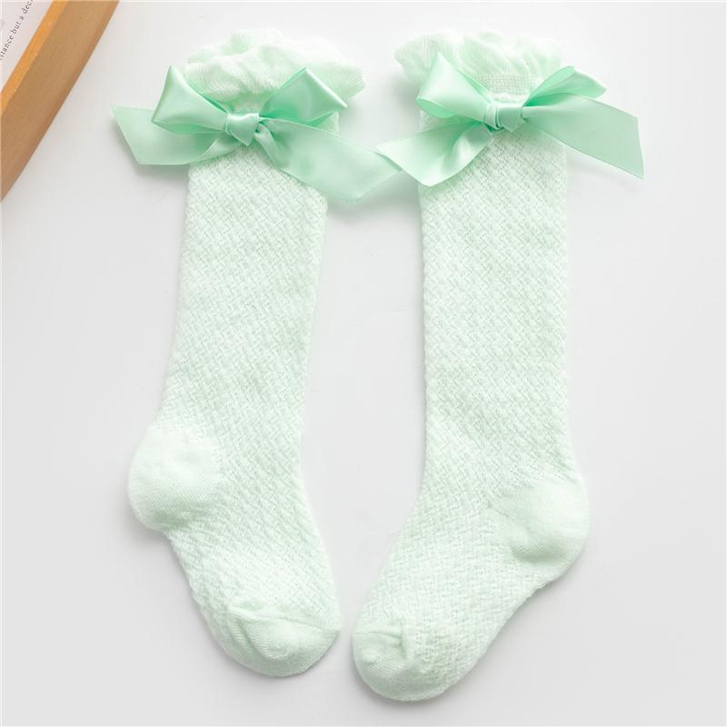 Girl Long Tube Socks Princess Children's Knee High-quality Warm Dance Cute New Bow Long Socks High Quality Kids Socks