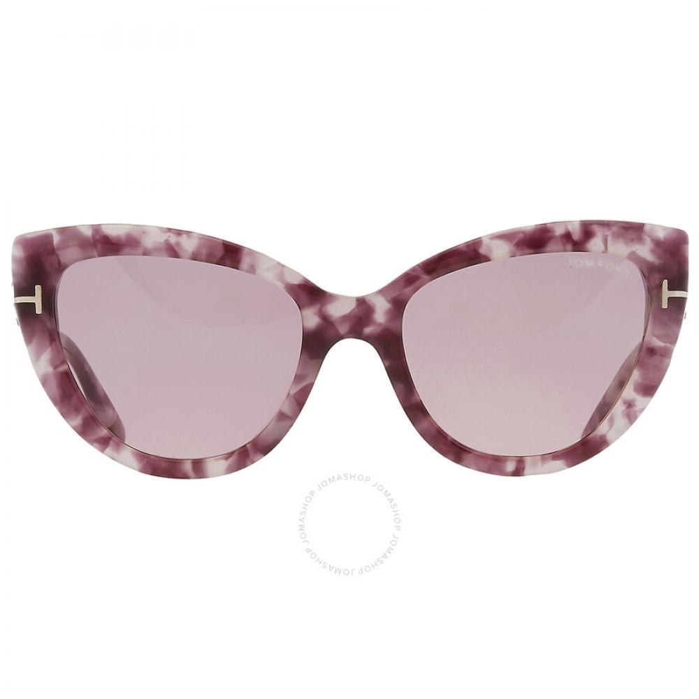 

Tom Ford Anya Violet Cat Eye Ladies Sunglasses FT0762 56Y 55