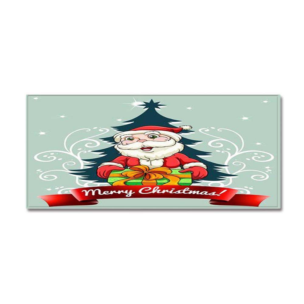 Christmas Kitchen Sand Carpet Doormat Long Floor Mat