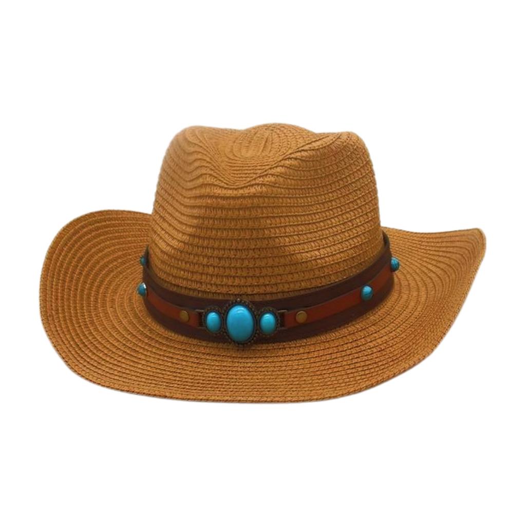 Straw Travel Beach Cowboy Hat Celebrity Style Straw Hat Grassland Advanced Sense Sun Hat