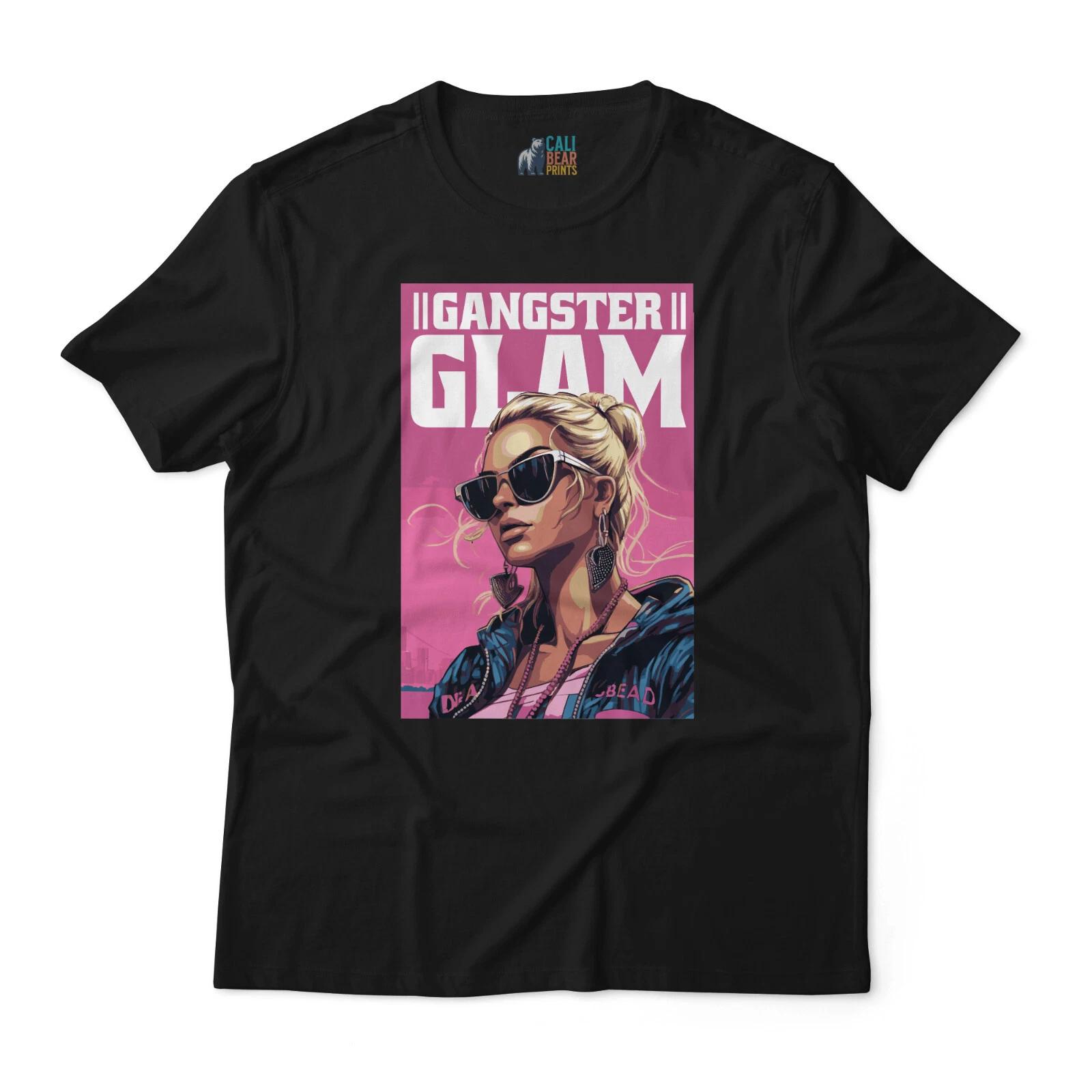 

Gangster Glam Graphic T shirt - Edgy Streetwear Tee with Pink Retro Design 3XL