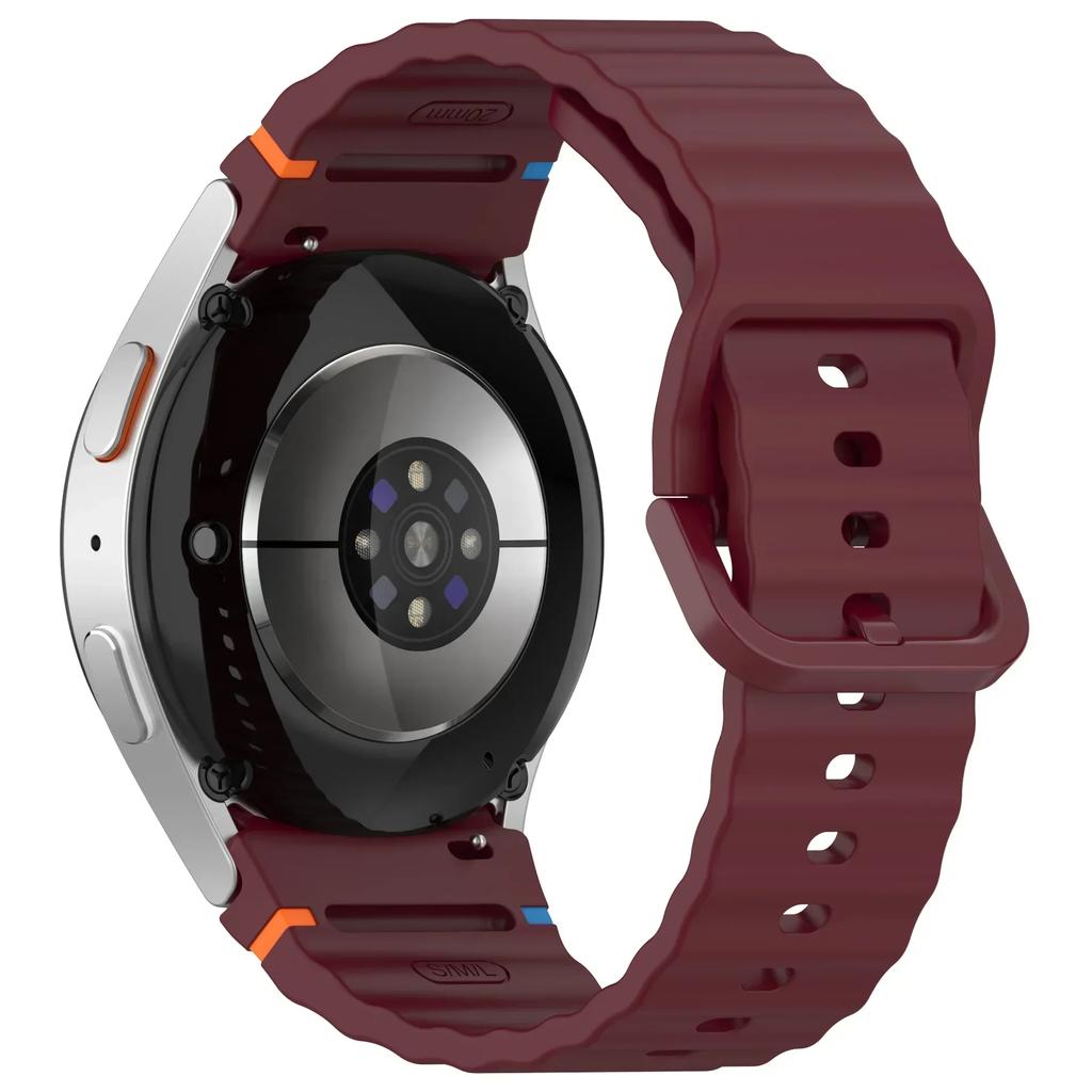 Silicone Strap for Samsung Galaxy 7 FE 6 5 4 40mm 40mm/6 Classic/5 pro 45mm 47mm 43mm No Gaps Bracelet for Watch 7 6 Accessories