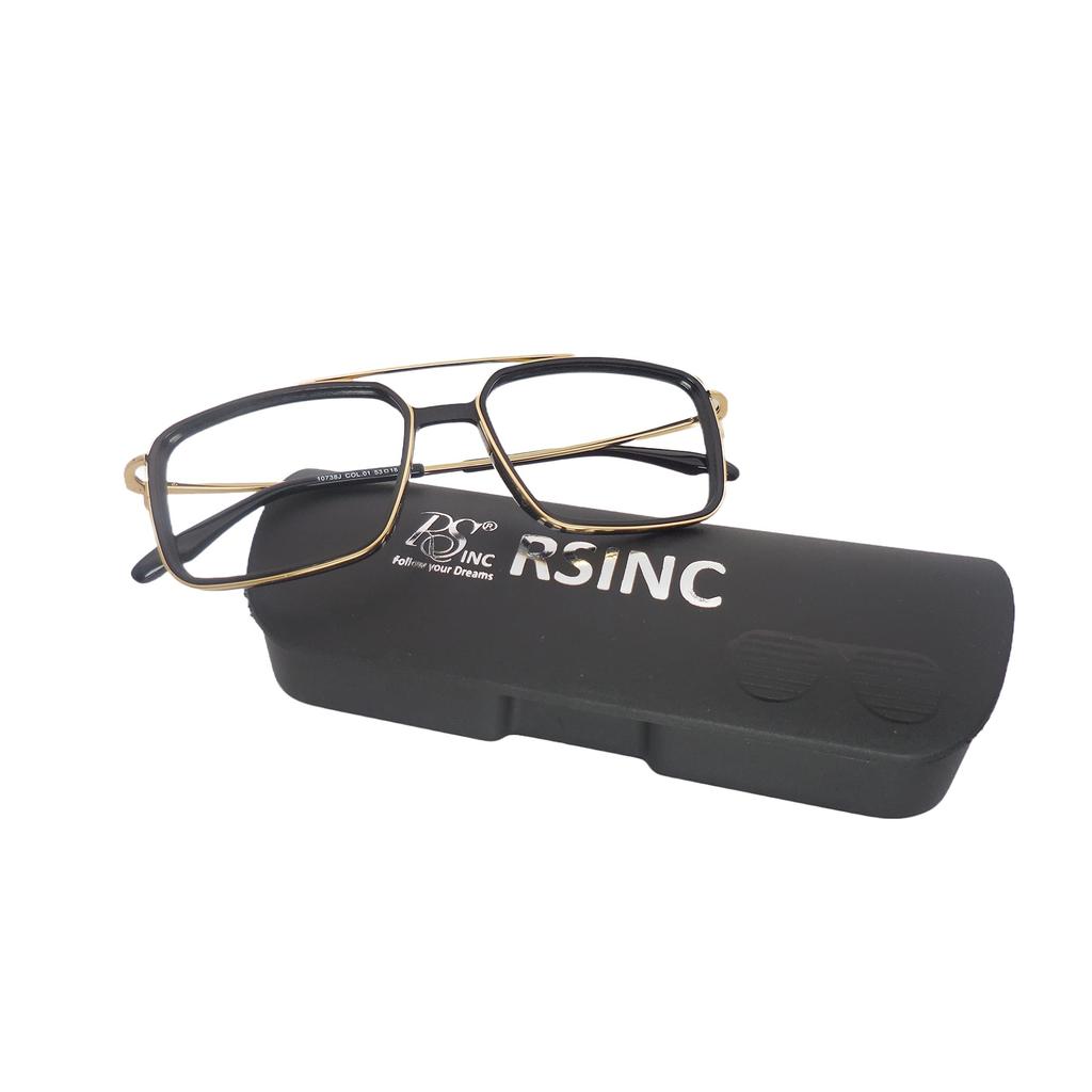 RSINC Vollrandrahmen/Brille/Spektakel, Optisch, Für Männer und Frauen, Goldfarben Schwarz 10738J COL 01 53-18-140 BR - 1 N1 F5-R2MM-67HH