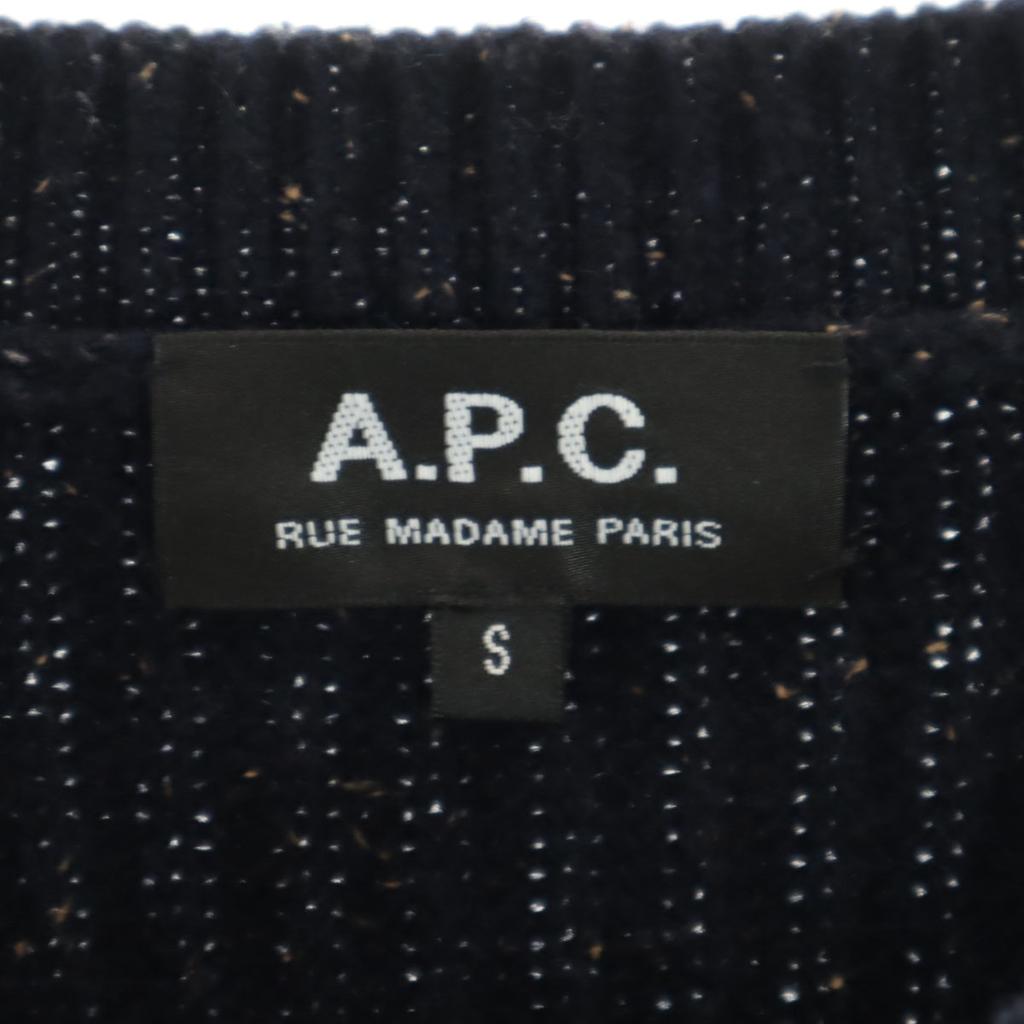 A.P.C. Long Sleeve Sweater S Navy Knit Men's Used