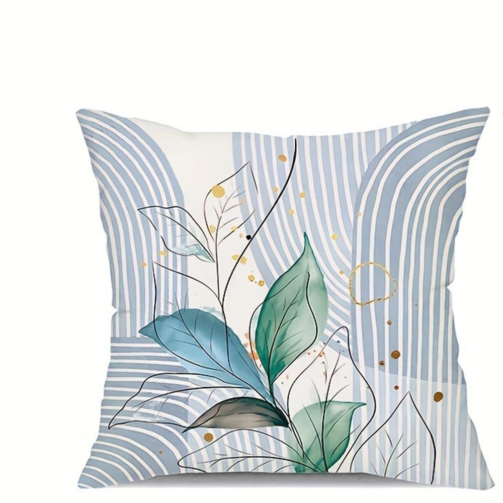 Minimalist Greenery - Line Pillow CoversLiving Room Sofa Cushion Cover, Soft and Comfortable, Bedroom Room Decoration