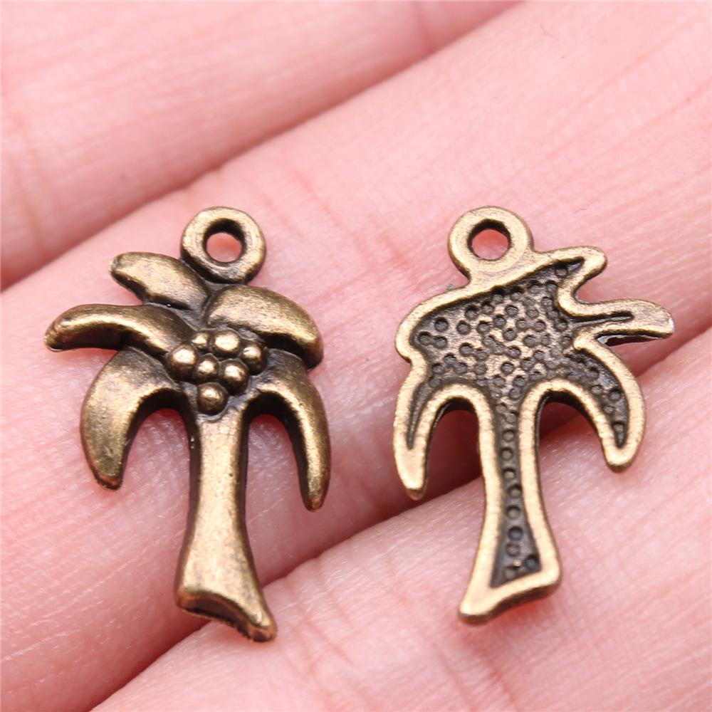 10pcs Coconut Tree Palm Tree Charms Pendants Making DIY Handmade Findings DIY Handmade Craft