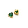 5pcs Stainless Steel 10mm Heart Zirconia Charms for DIY Jewelry Findings Necklace Pendants Bracelet Accessories Earrings Making