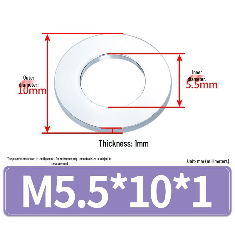 Extra Large Galvanized Metal Flat Washer (Sizes M1.6-M14)