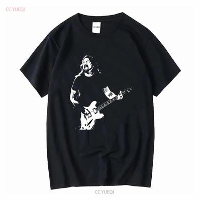 Dave Grohl kunst T-shirt zwart korte mouw Alle maten Q1410 vintage Gewassen Top Voor Dagelijks Gebruik Zacht heren mode grafisch