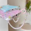 For iPhone 16 Pro Case IMD Star Design TPU Phone Cover with Beaded Strap