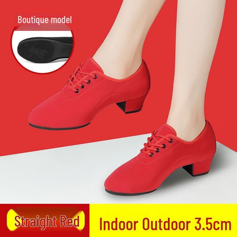Women's Latin & Ballroom Dance Shoes - Soft Sole, Breathable, Lightweight, Ideal for Teachers, Training & Square Dance.