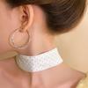 Korean version of high-end sensory ring earrings women's European and American fashion simple earrings temperament light luxury niche earrings