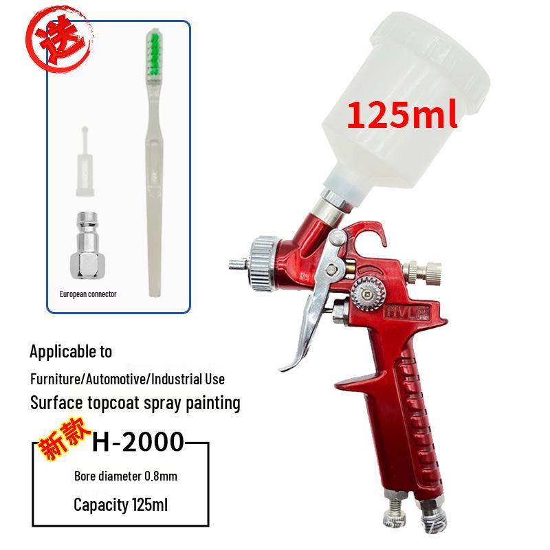 European Style Automotive Paint Spray Gun H2000 - High Atomization for Furniture and Car Repairs