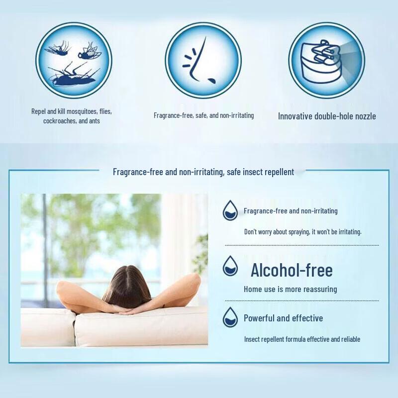 Lixing Odorless Multi-Insect Killer Spray Twin Pack