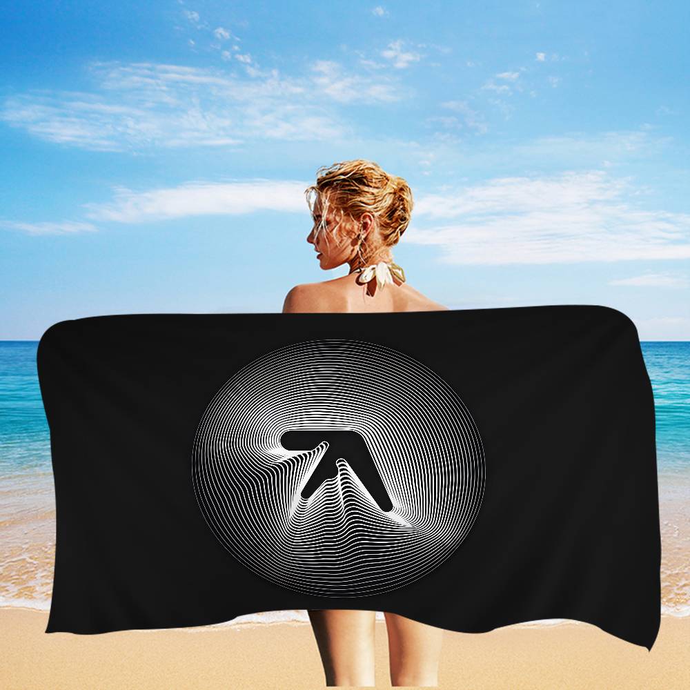 A-Aphex Twin Microfiber Printed Beach Towel Mountain Climbing Yoga Beach Swimming Running Absorbent Soft Towel