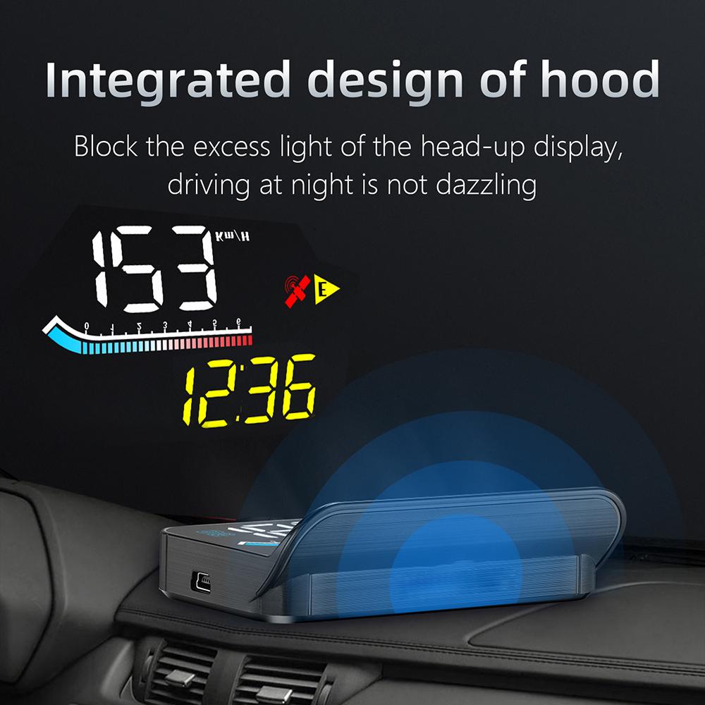 Digital Windshield Projector M17 OBD GPS Head Up Display for All Cars Car HUD Speedometer Auto Electronics Accessories