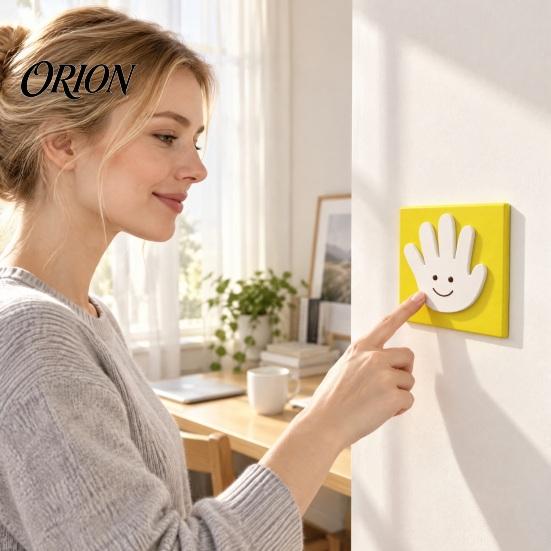 Novelty Wall Switch Protector 3D Printed High Five Light Plate Covers, Decorative Palm Macaron Color Room Decor Cover Plate, Creative Outlet