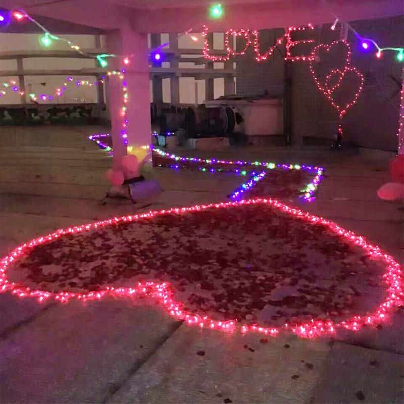 Solar LED Starry String Lights - Colorful Outdoor Decoration for Festivals, Weddings, and Rooms
