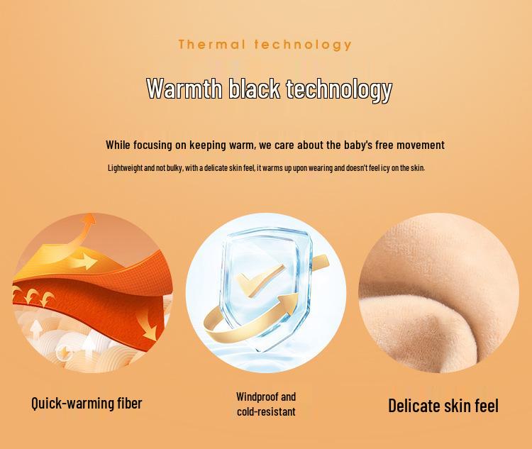 Brand Kids' Thickened Lambswool Sweatpants for Autumn/Winter - Boys' Warm Casual Long Pants