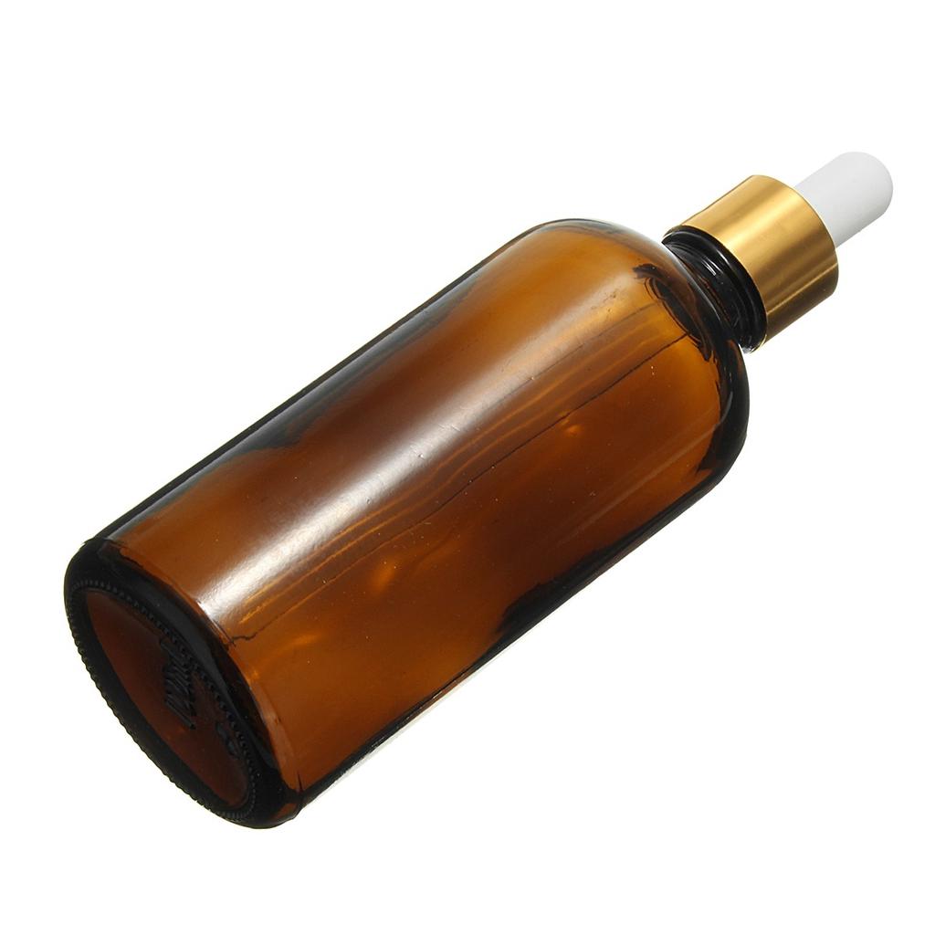 Buy 100ml Roll-on Glass Amber Bottles Empty Essential Oil Dropper ...
