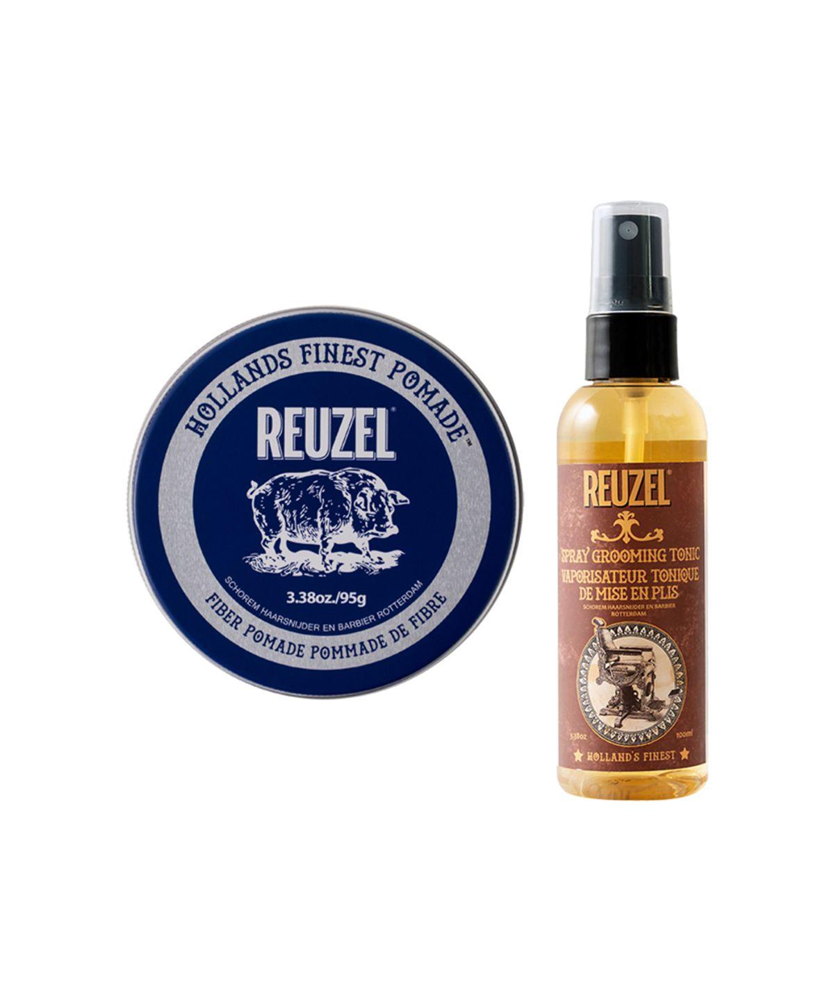 Fiber Pomade 95g + Spray Grooming Tonic 100ml