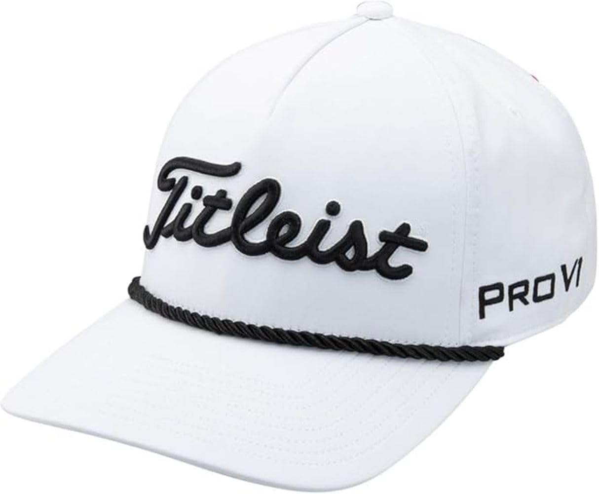 

Titleist Tour Rope Cap, Men s, White/Black