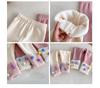 2025 Winter Koreanischer Stil Mädchen Patchwork Pompon Leggings - Trendige Verdickte Hose für Stilvolle Kinder