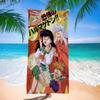 Anime I-Inuyasha Vintage Microfiber Printed Beach Towel Mountain Climbing Yoga Beach Swimming Running Absorbent Soft Towel