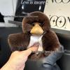 Real Rabbit Fur Monkey Keychain Plush Toy Ornament