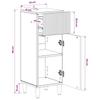 Bathroom Storage Cabinet ARNHEM White 30 X 31 X 80 Cm