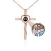 Custom Photo Necklace Projection Necklace with Picture I Love You 100 Languages Personalized Necklace Jewelry Gifts for Women
