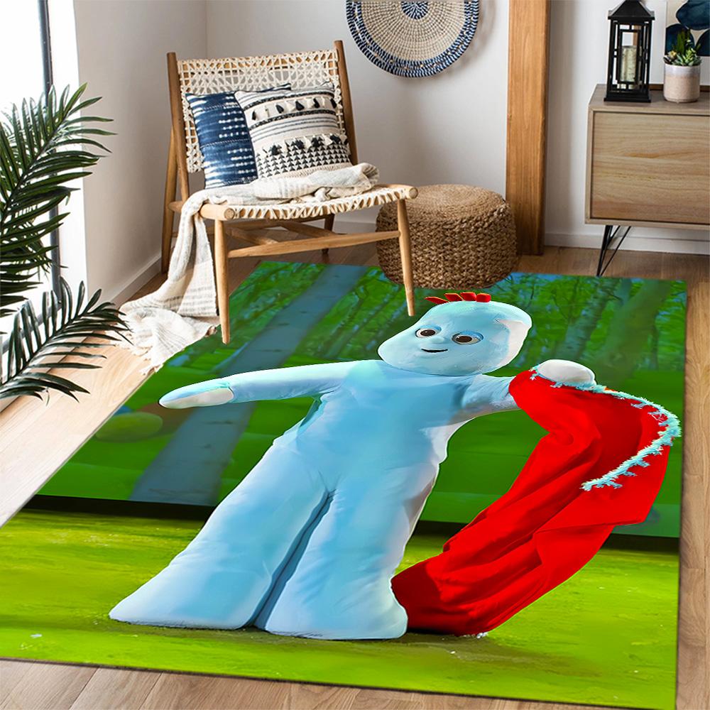 In The Night Garden Characters Themed Anti-Slip Rugs - Polyester Home Decor, Suitable for Bedrooms, Living Rooms, Doorways, Studios, and Decorations