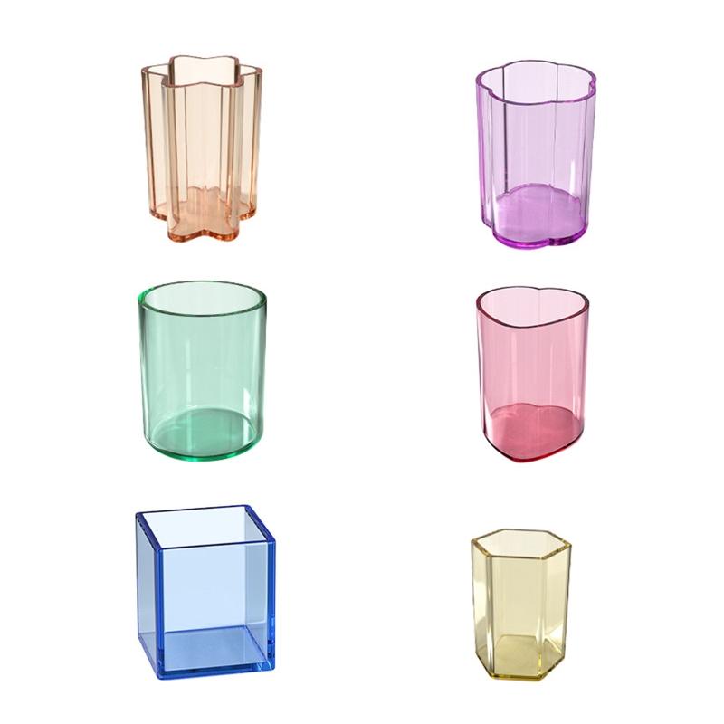 Silicone Resin Mold for Pen Holder Makeup Brushes Container Jewelry Storage DIY Resin Mould Casting Crafts Gift