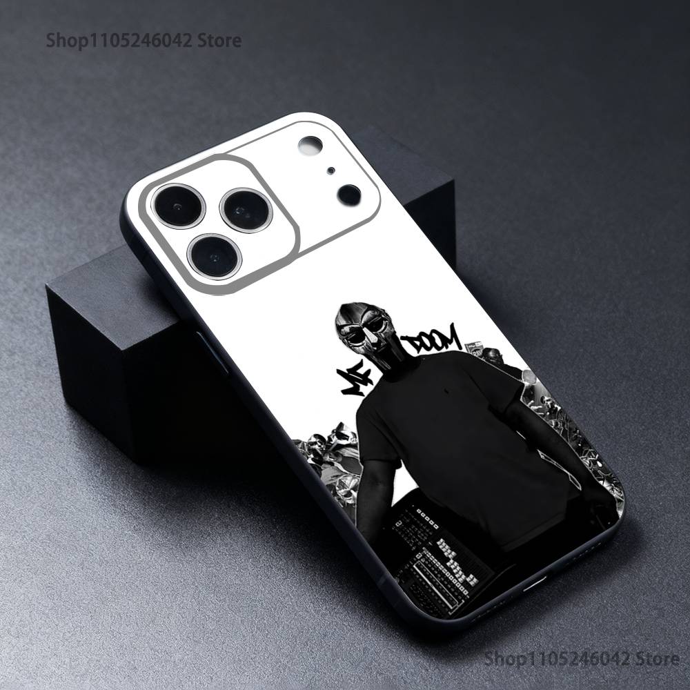 Rapper MF D-DOOM Phone Case For iPhone 17,16,15,14,13,12,11,Pro,XS,Max,XR,Plus,E,SE4,Mini Black Soft Cover