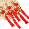 2pcs Chinese Knot Tassel Pendant Hanging Fortune Red Tassels Pendants For DIY Spring Festival New Year Gifts Home Decoration